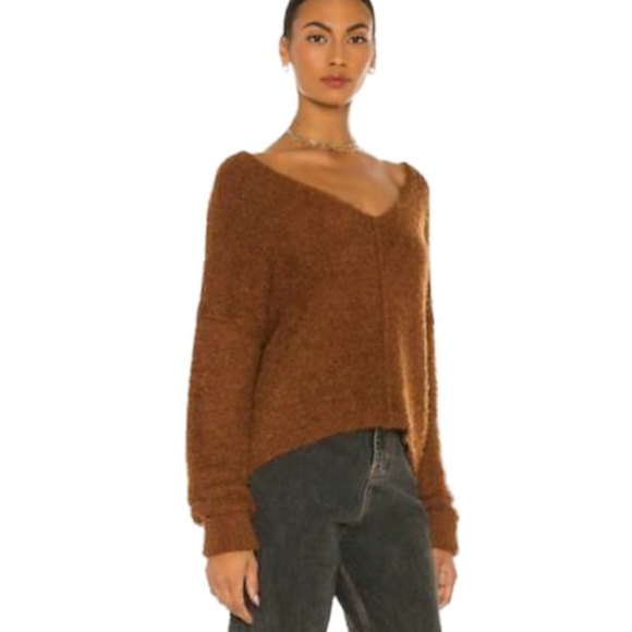 Free People Fuzzy V-Neck Sweater NWT - Picture 14 of 14